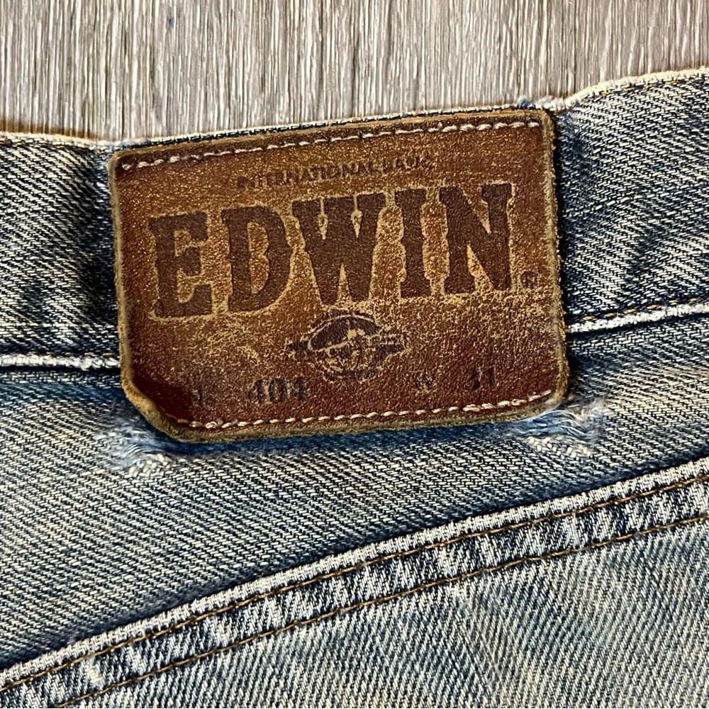 Edwin International Basic 404 Denim Jean Shorts S… - image 7